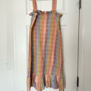 American Eagle Smocked Body Con Mini Pastel Dress